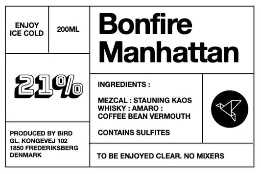 Bonfire Manhattan Cocktails - budovin.dk