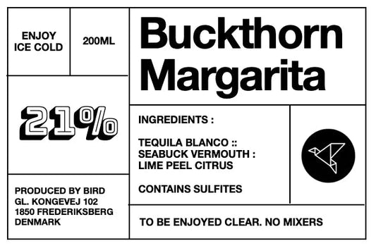 Buckthorn Margarita Cocktails  - budovin.dk