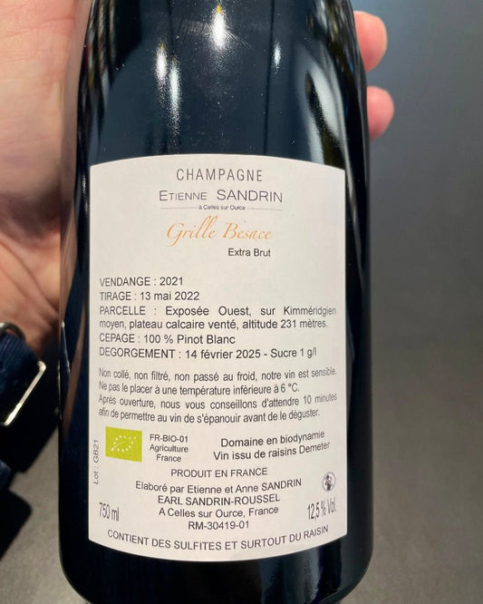 Grille Besace, Champagne Extra Brut 2021 - budovin.dk